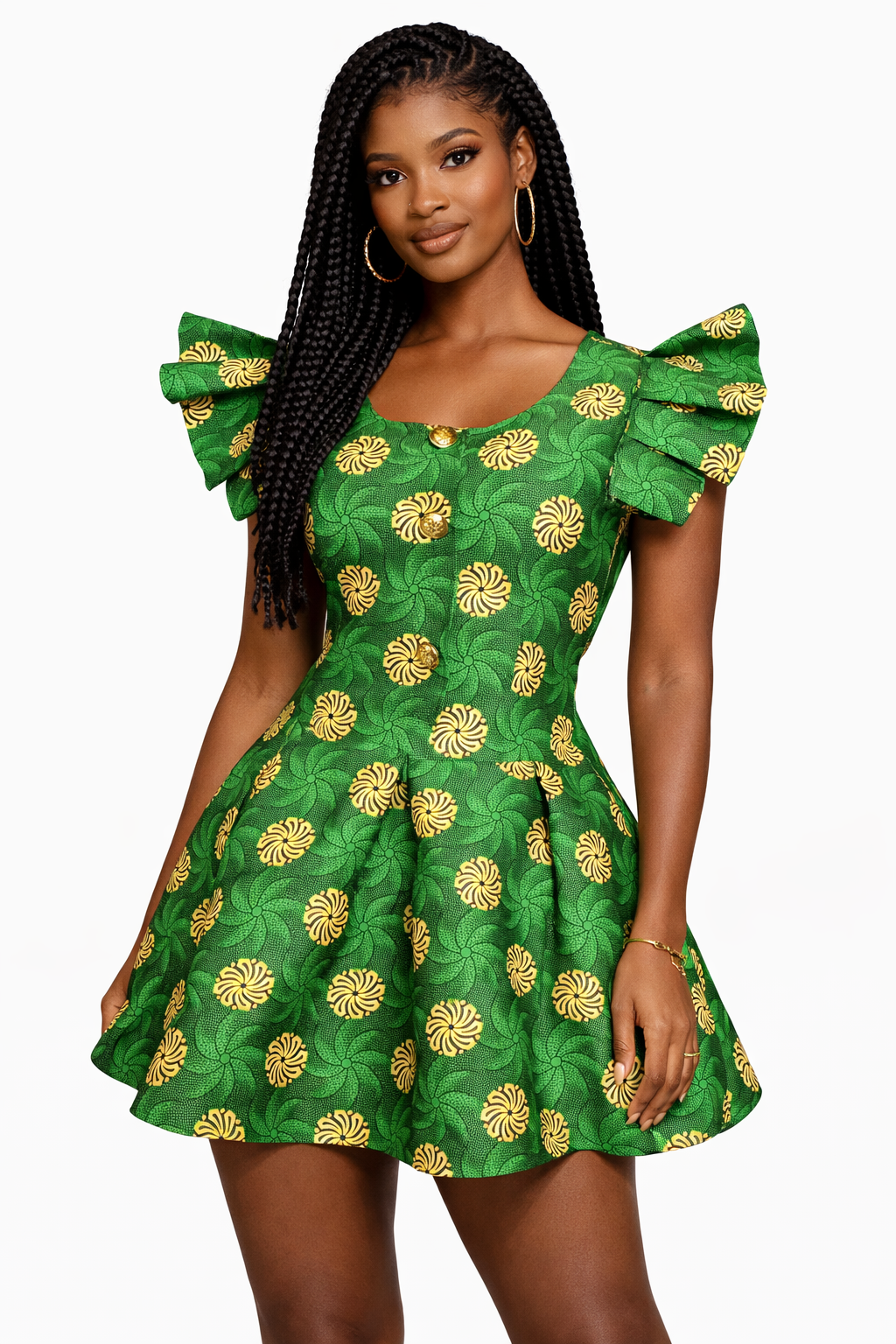 Emerald Bloom Dress
