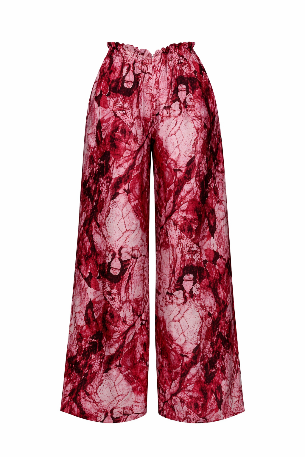 Marble Flow Wide-Leg Pants