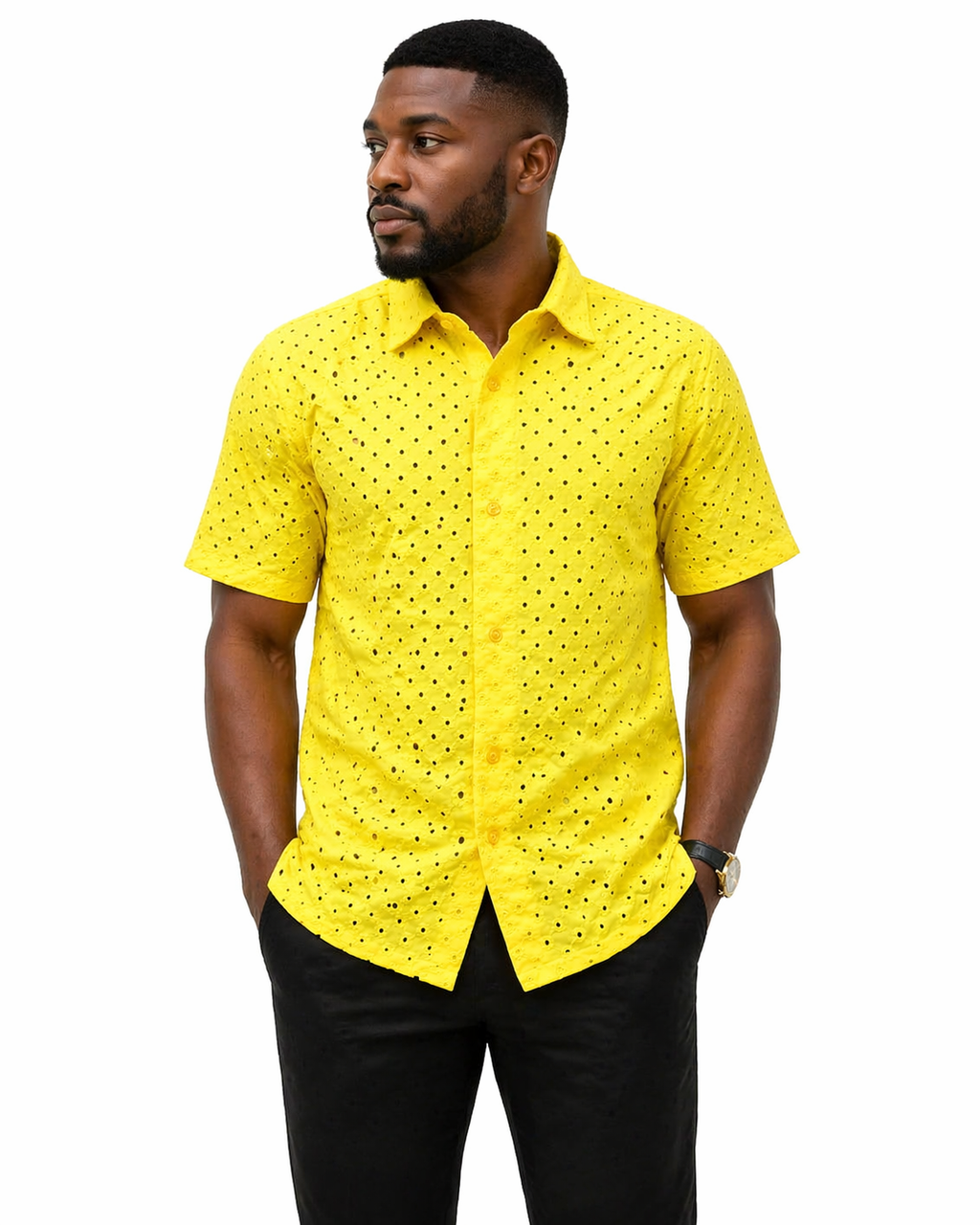 Sunburst Eyelet Men’s Shirt